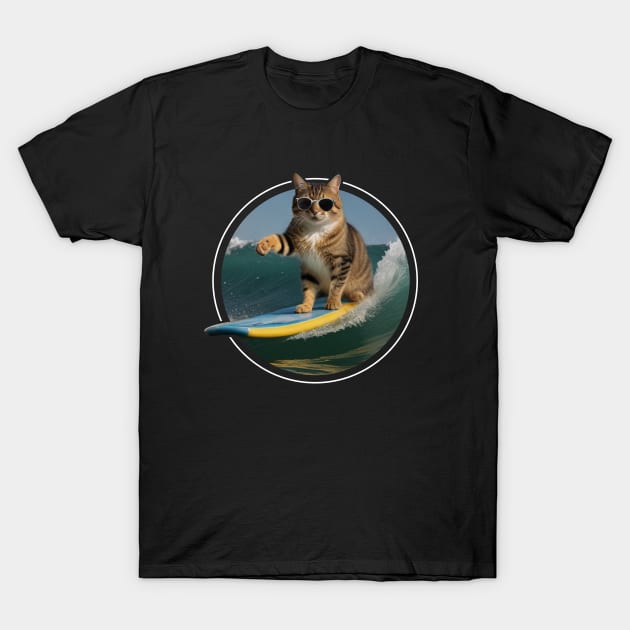 SURFER CAT T-Shirt by JWOLF